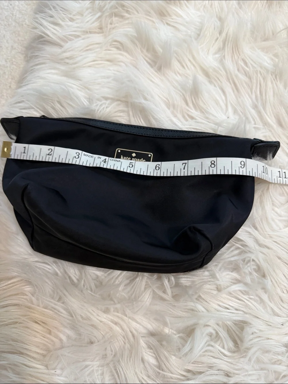 kate spade Black Nylon Cosmetic Pouch/clutch